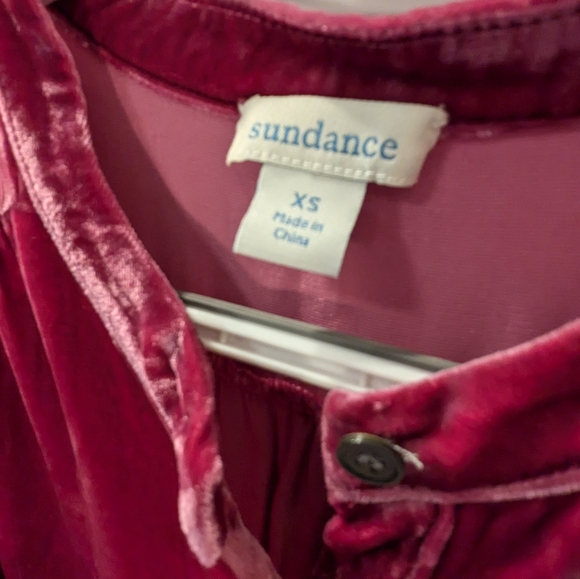 Sundance Velvet button front blouse - Picture 2 of 8